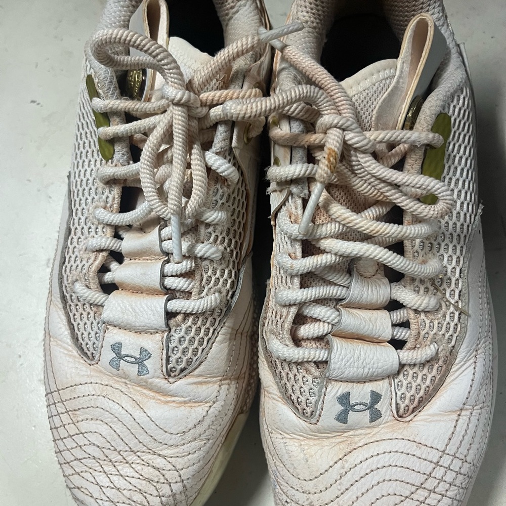 Under Armour Bryce Harper Cream White Mesh Leather